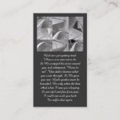 Geometric Design God Saw You White Gray  Visitekaartje (Voorkant)