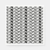 Geometric Design, gray, black, white, Servet (Voorkant)