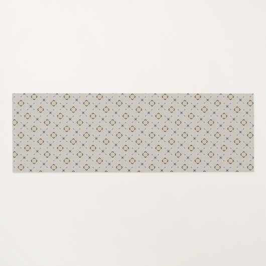 Geometric design off-white  yogamat (Achterkant (horizontaal))