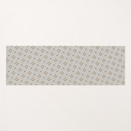 Geometric design off-white  yogamat (Voorkant (horizontaal))