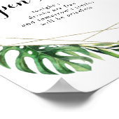 Geometric Destination Wedding Open Bar Sign Poster (Hoek)