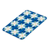 Geometric diamond flowers magneet (Linkerzijde)