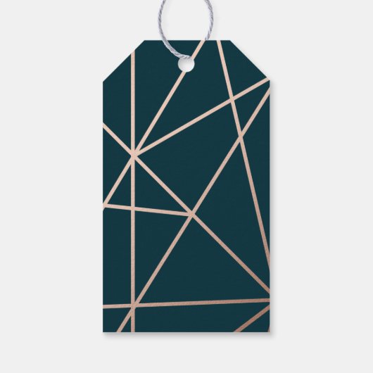 Geometric Diamond Weddenschap Hartelijk dank Cadeaulabel (Achterkant)