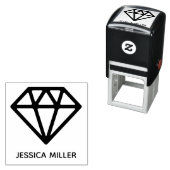 Geometric Diamond Zelfinktende Stempel (In situ)