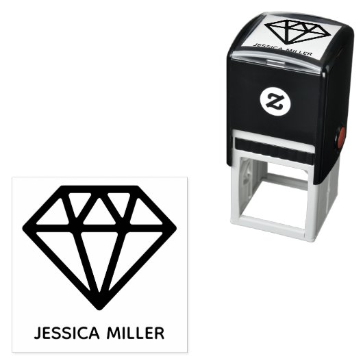 Geometric Diamond Zelfinktende Stempel (In situ)