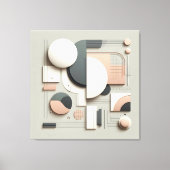 Geometric Dimensional Structure Canvas Afdruk (Voorkant)