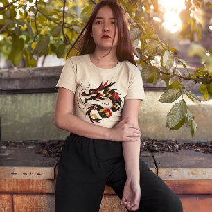 Geometric Dragon 2024 - Abstract sterrenbeeld T-shirt