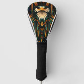 Geometric Eagle Illustration Golfheadcover (Voorkant)