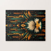 Geometric Eagle Illustration Legpuzzel (Horizontaal)