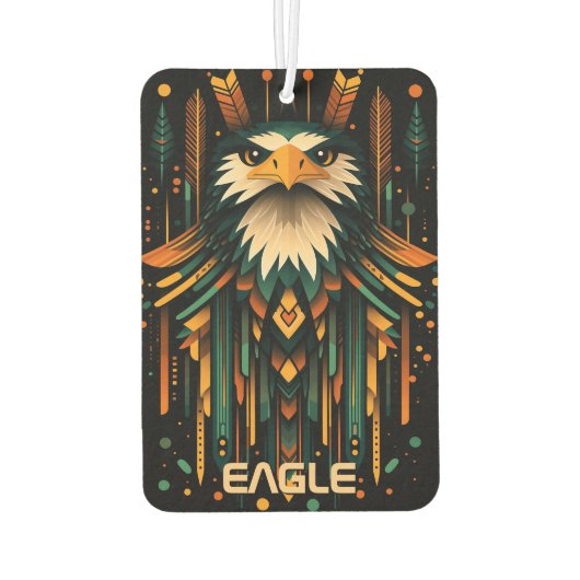 Geometric Eagle Illustration Luchtverfrisser (Achterkant)