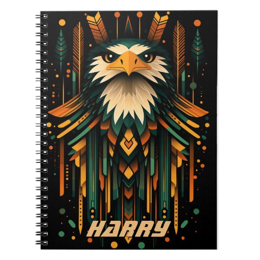 Geometric Eagle Illustration Notitieboek (Voorkant)