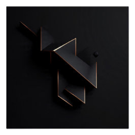 Geometric Eclipse Perfect Poster