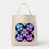 Geometric Eco Grocery Tas (Achterkant)