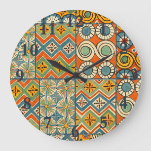 Geometric Egyptian Pattern Tiles Grote Klok