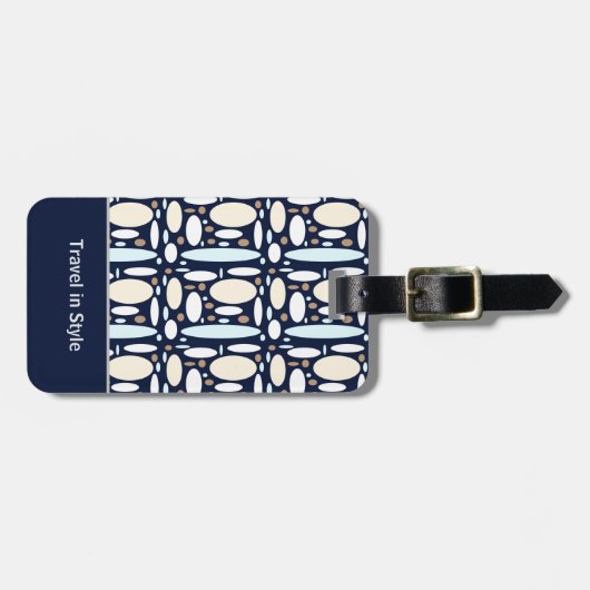 Geometric Elegance Bagagelabel (Voorkant horizontaal)