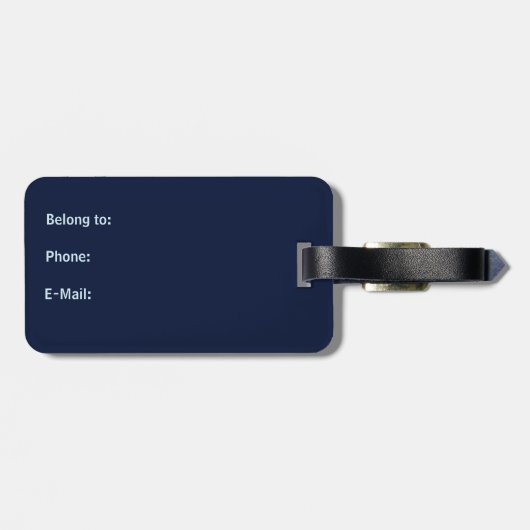 Geometric Elegance Bagagelabel (Achterkant horizontaal)