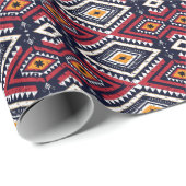 Geometric Ethnic Oriental: Traditional Seamless Cadeaupapier (Rol Hoek)