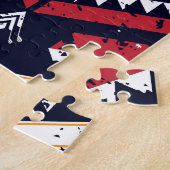 Geometric Ethnic Oriental: Traditional Seamless Legpuzzel (Zijkant)