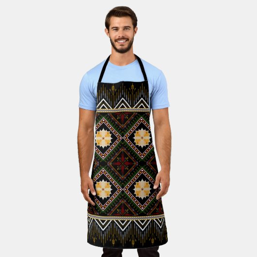 Geometric ethnic pattern seamless design schort (Gedragen)