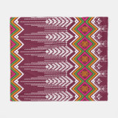 Geometric ethnic pattern traditional background, v fleece deken (Voorkant (Horizontaal))