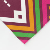 Geometric ethnic pattern traditional background, v fleece deken (Hoek)