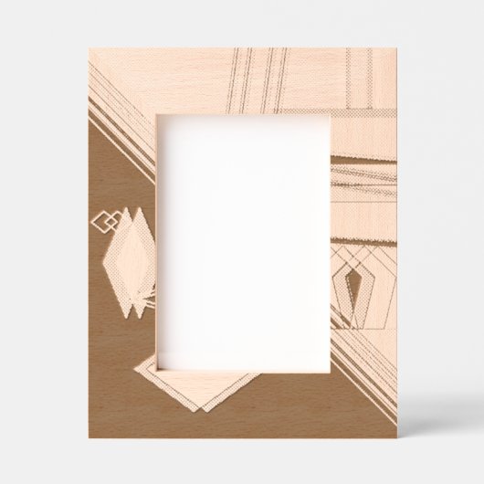 "Geometric Expressions" 5 x 7 lasergegraveerd Lijs Gegraveerde Lijstjes (Voorkant)