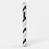 Geometric Faux Glitter Chevron Pattern Case-Mate iPhone Case (Achterkant/rechts)