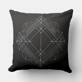 Geometric Filigree Diamond Kussen
