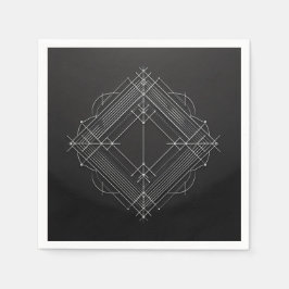 Geometric Filigree Diamond Servet