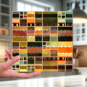 Geometric Fine Art Pattern Kitchen Bathroom Tegel Tegeltje
