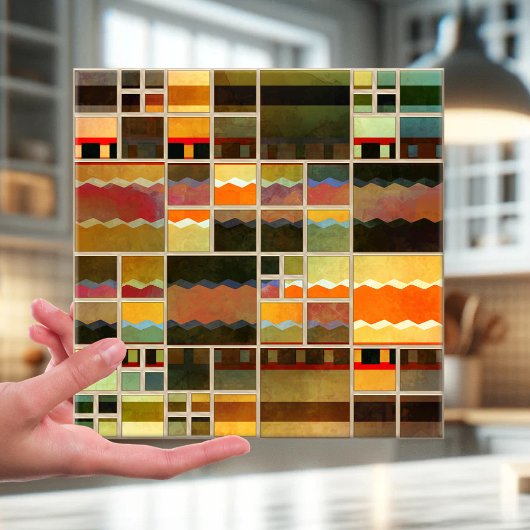 Geometric Fine Art Pattern Kitchen Bathroom Tegel Tegeltje