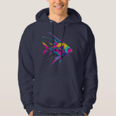 Geometric Fish Hoodie (Voorkant)