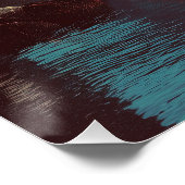 Geometric Fjord Sunset Perfect Poster (Hoek)
