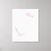 Geometric Floral Beauful Moeder Quote Canvas Afdruk (Voorkant)