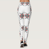 Geometric Floral Pattern Leggings (Achterkant)