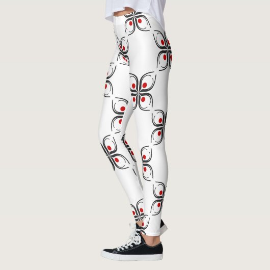 Geometric Floral Pattern Leggings (Links)