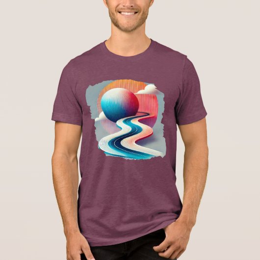 Geometric Flow – Abstract T-shirt (Voorkant)