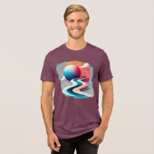 Geometric Flow – Abstract T-shirt (Voorkant volledig)