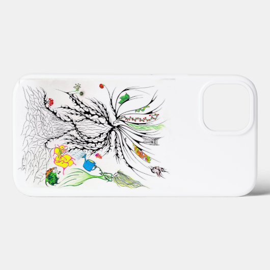 Geometric Flow iPhone Case – Uniek & Visionair (Achterkant (horizontaal))