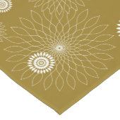 Geometric Flower〜カーキ〜 Korte Tafelloper (Hoek)