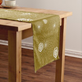 Geometric Flower〜カーキ〜 Korte Tafelloper (Voorbeeld)