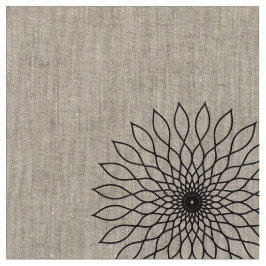 Geometric Flower〜ブラック_濃淡あり〜 Stof