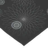 Geometric Flower〜ブラック〜 Korte Tafelloper (Hoek)