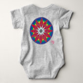 Geometric flower piñata mandala romper (Achterkant)