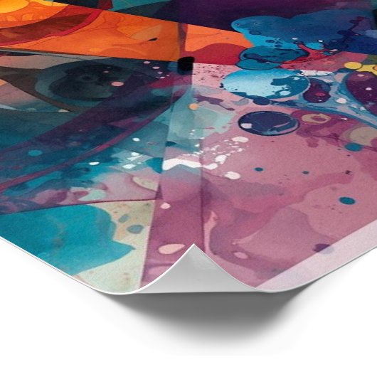 Geometric Fluidity Poster (Hoek)