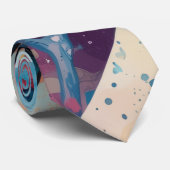 Geometric Fluidity Stropdas (Opgerold)