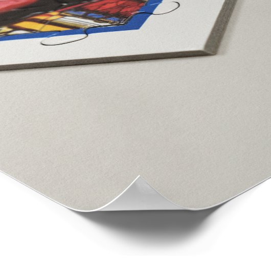 Geometric Focus: Jigsaw Puzzle Border and Edge Poster (Hoek)