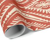 Geometric folklore ornament with waves. Oriental v Cadeaupapier (Rol Hoek)