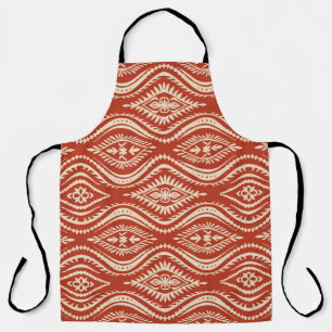 Geometric folklore ornament with waves. Oriental v Schort