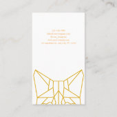 Geometric fox aangepaste professionele bedrijf log visitekaartje (Achterkant)